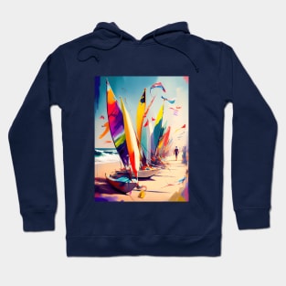 Sailboats at the french Atlantic Coast Hoodie